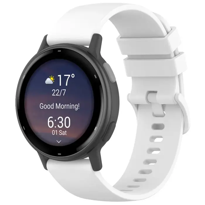 Pour Garmin Vivoactive 5 Bracelet en Silicone 20mm couleur unie
