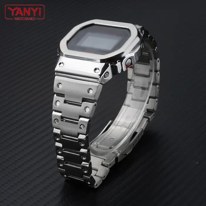 Bracelet de montre en acier inoxydable V4.0 pour Casio G-Shock DW-5600
