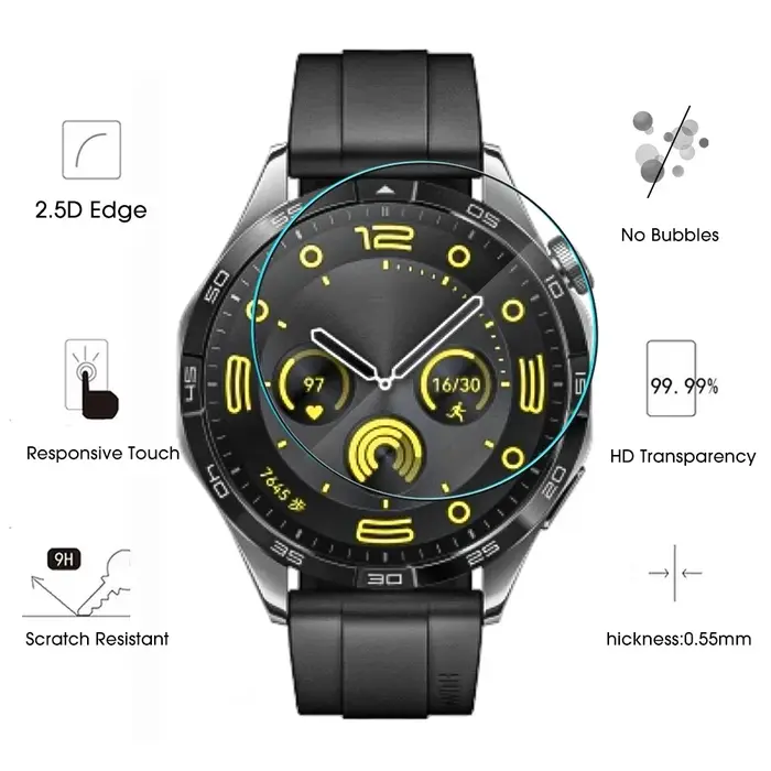 Protecteur d'écran pour Huawei Watch GT 6 5 4 3 2 GT5 GT6 Pro Runner 41MM 42MM 46MM