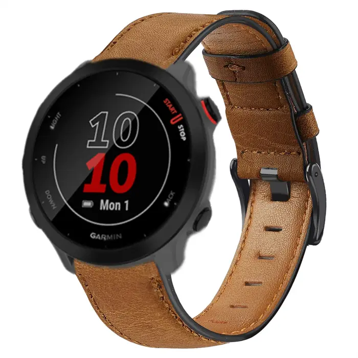 Bracelet en cuir pour Garmin, Vivoactive 3, 4 VivomGru, dehors HR, Bracelet rétro pour Forerunner 55, 245, 645, 004, S40, S12, Bracelets de montre