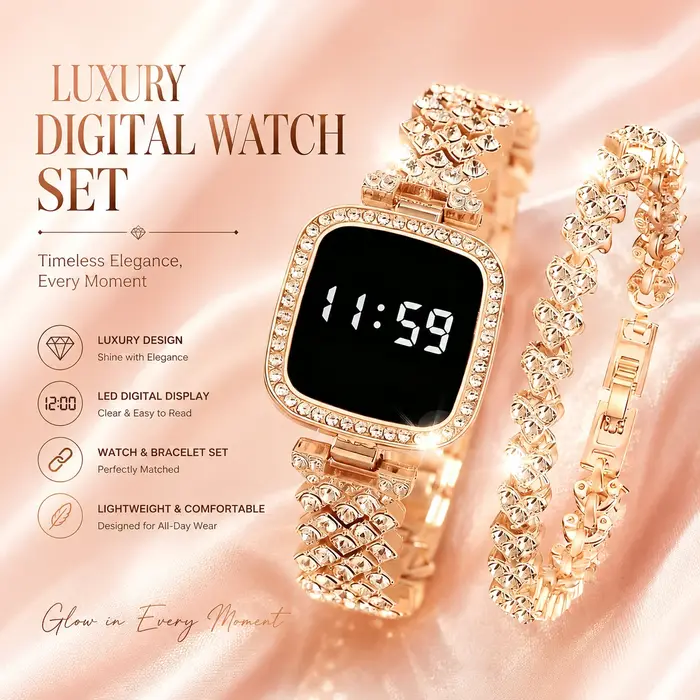 Nouvelle montre numérique avec bracelet offert