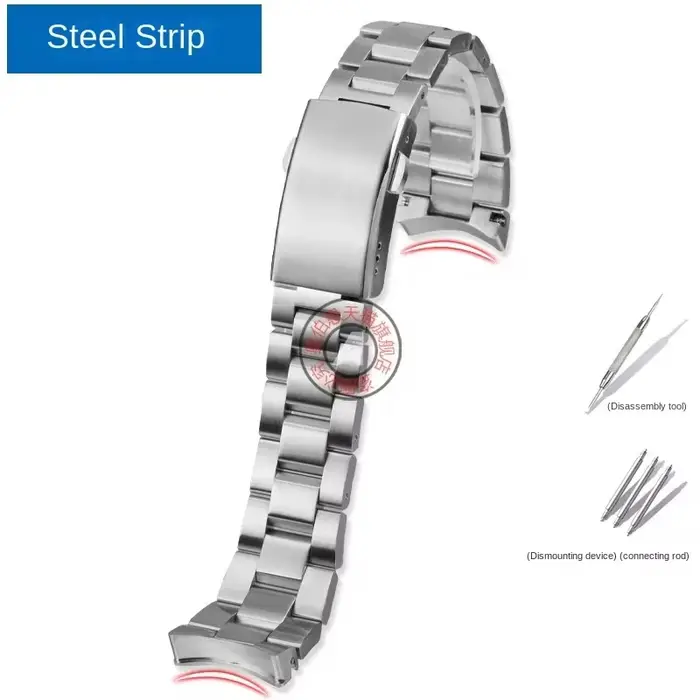 Bracelet de montre en acier inoxydable solide