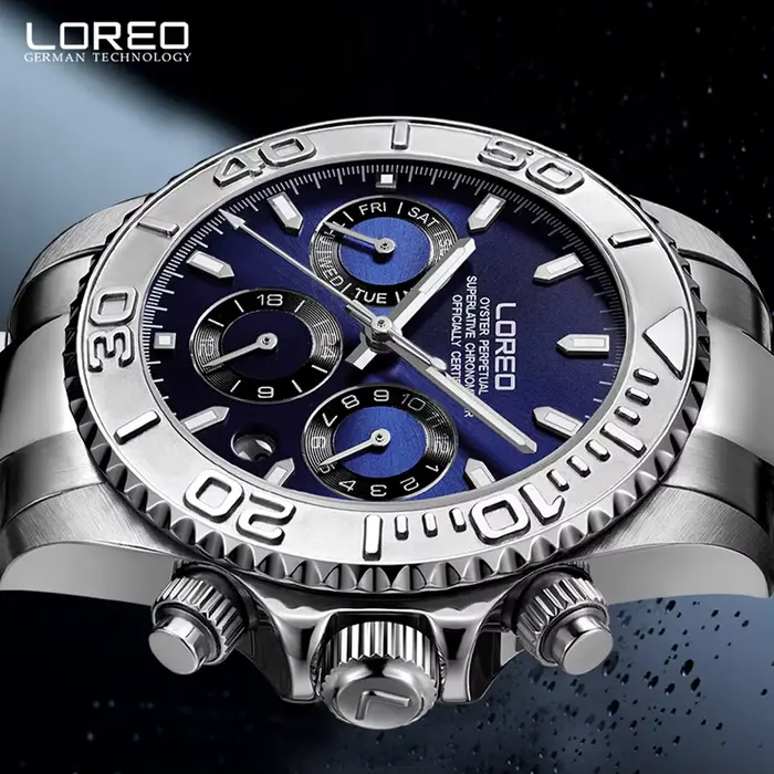 LOREO – montre mécanique automatique pour hommes