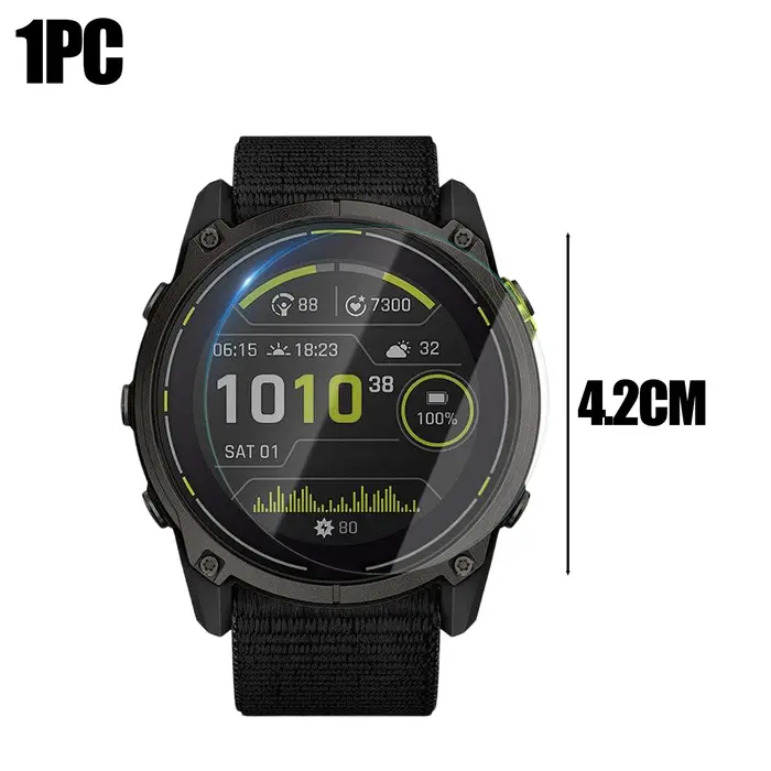 Protecteur d'écran pour montre intelligente, Film de protection en verre trempé transparent HD pour 