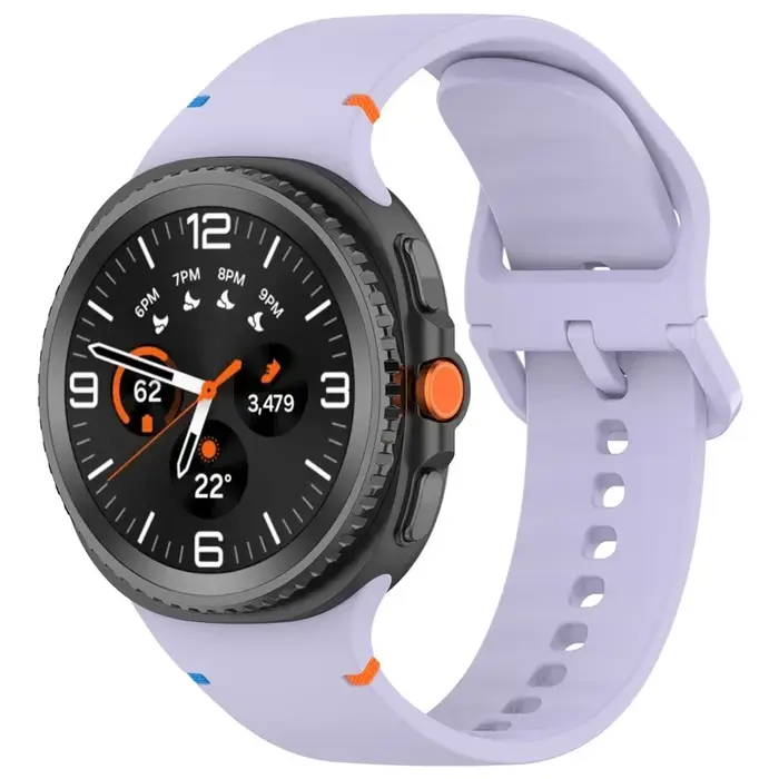 Bracelet en Silicone d'origine pour Samsung Galaxy Watch 8 bracelet classique respirant rapide pour 