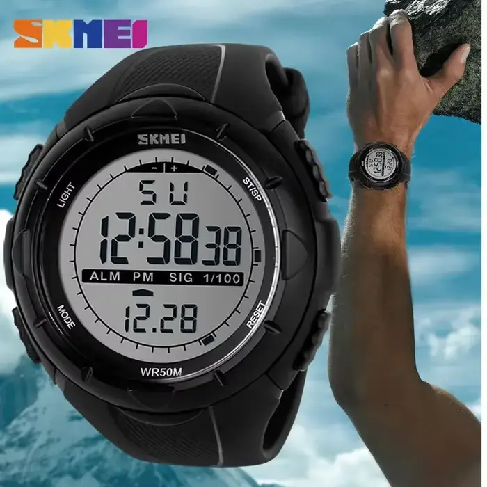 SKMEI 1025 hommes montres militaires réveil résistant aux chocs étanche montre numérique reloj hombre mode Simple montre de Sport