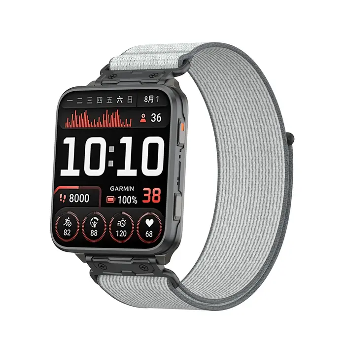 Bracelet tressé en Nylon pour Garmin Venu X1, bracelet de sport de plein air réglable, connecteur métallique pour bracelet de montre Garmin Venu X1 24mm