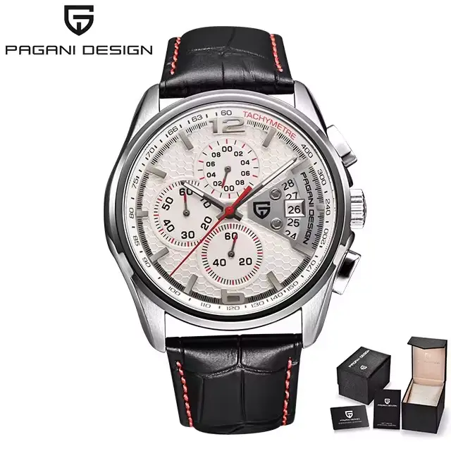 PAGANI – montre-bracelet de sport pour hommes, Top marque de luxe, à la mode, chronographe à quartz,