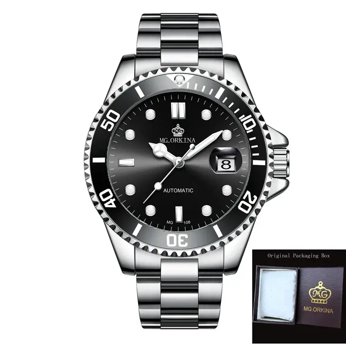 Montres-bracelets mécaniques étanches pour hommes