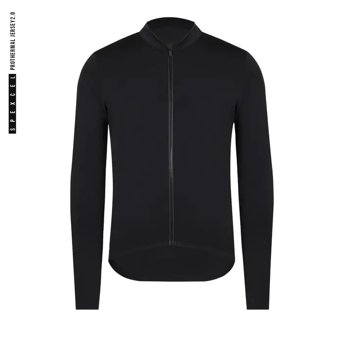 SPEXCEL-Maillot de Cyclisme Thermique Smile, Manches sulf, NikPolaire d'Hiver, 10-20 Leuven Ride, Pr