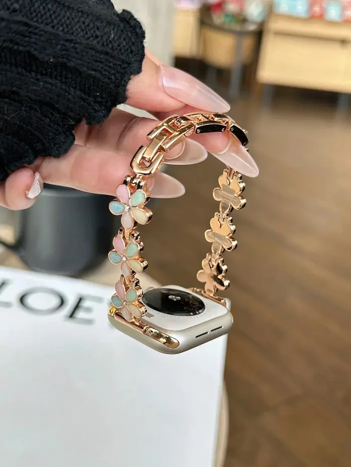 Bracelet en métal coloré pour Apple Watch