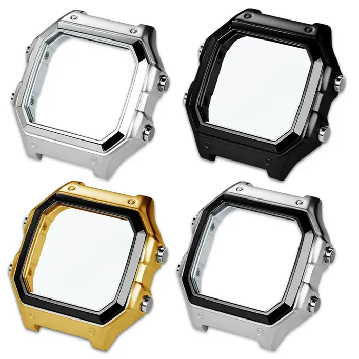 Boîtier en métal modifié pour montre Casio Small Square 3299 AE-1200WH