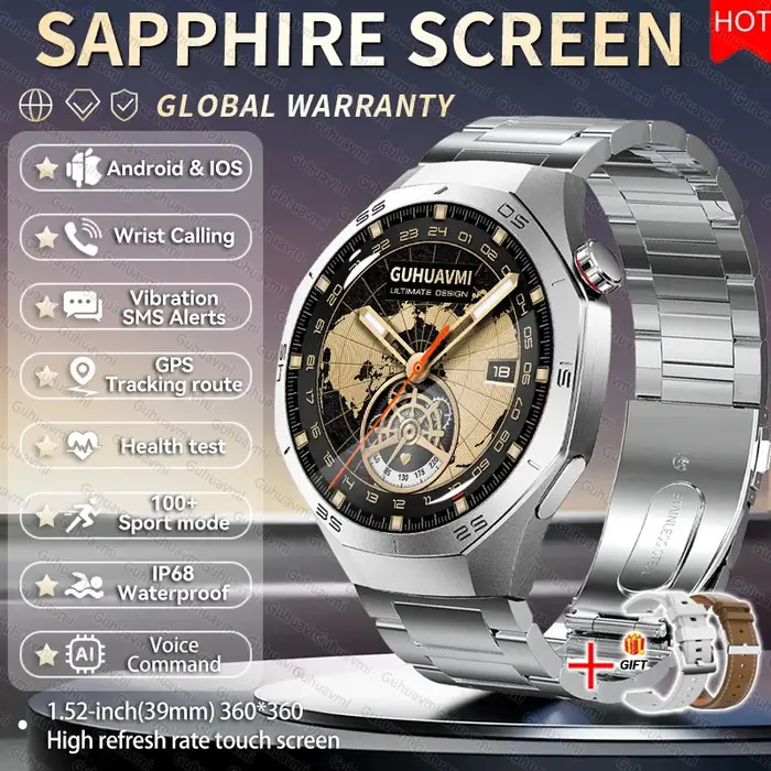 Nouvelle montre connectée GPS Pro 2026 avec écran AMOLED 1