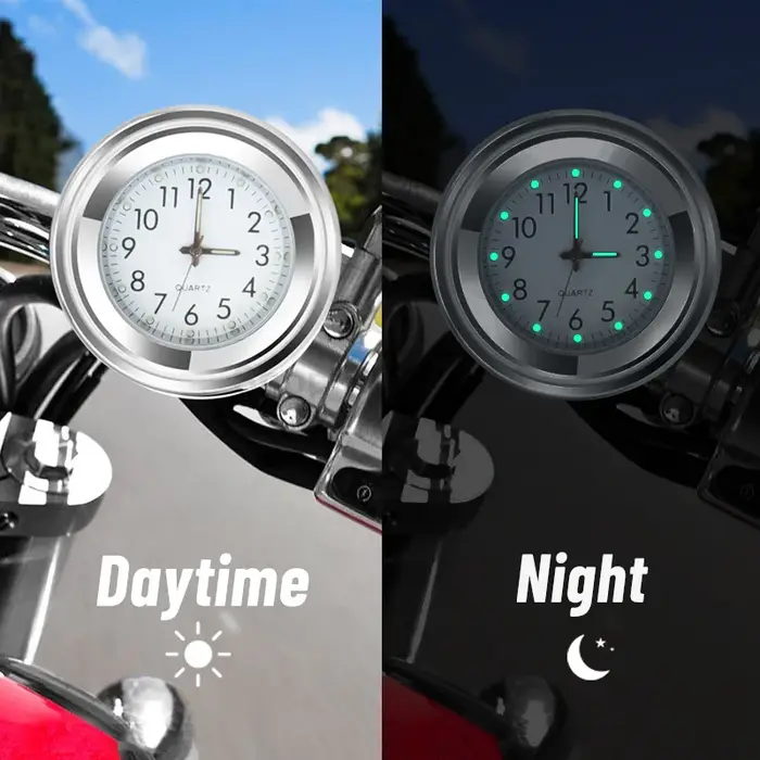 Montre universelle pour guidon de moto