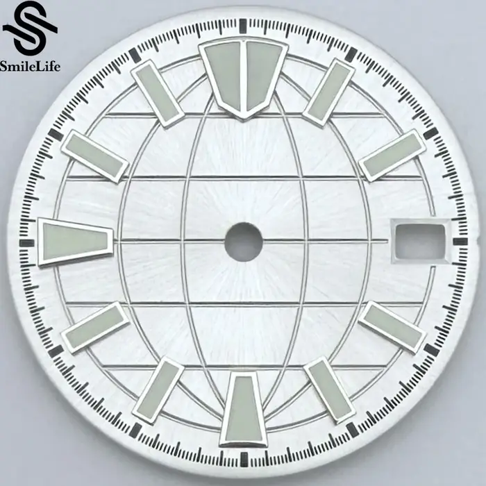 SmileLife – montre mécanique verte lumineuse, 28.5mm, cadran personnalisé, cadran à calendrier uniqu