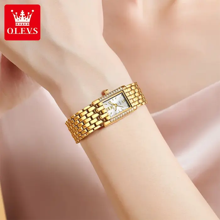 OLEVS 3700 élégant Original femmes scintillant montre à Quartz
