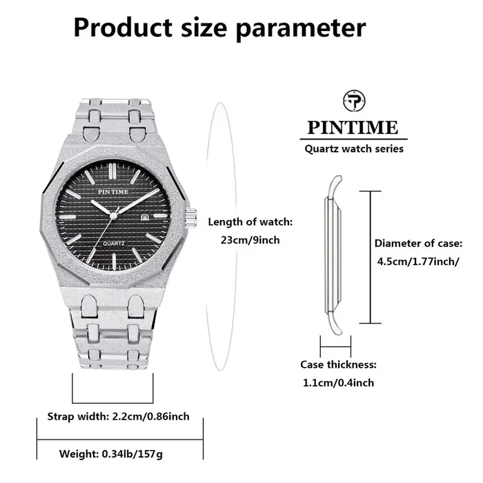Montre à quartz pour homme