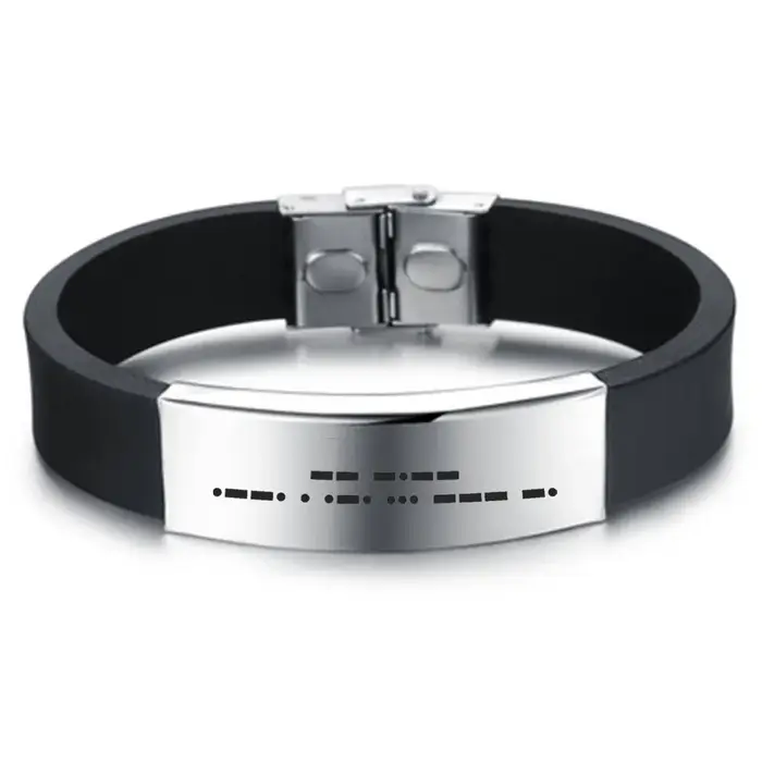 Bracelets personnalisés en Silicone pour hommes