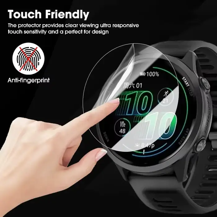 Film de protection Hydrogel pour Garmin Forerunner 965 570 955 265 265S 255 255S, protecteur d'écran HD pour la série Forerunner, 1 à 5 pièces