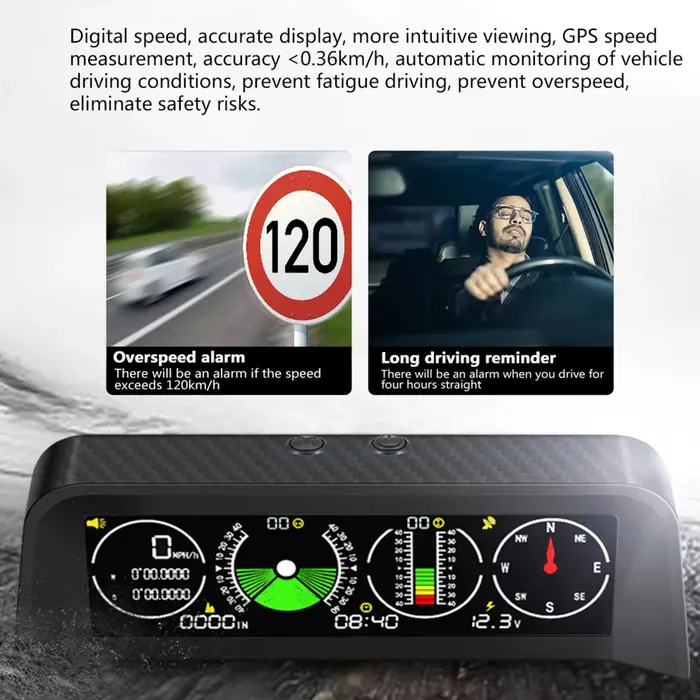 X90 GPS Compteur de vitesse intelligent (km/h