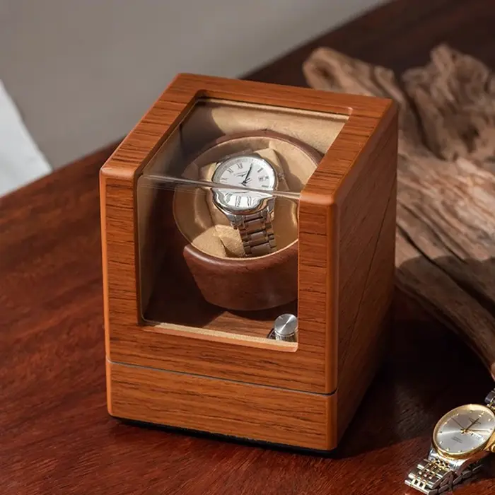 Remontoir de montre silencieux montre mécanique remontage automatique montres-bracelets pour hommes remontoirs de montre en bois remontoir de montres domestiques