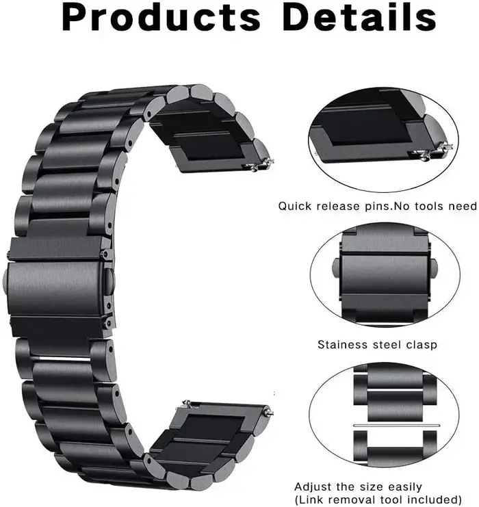 Bracelet en métal pour Mibro GS A1 X1, accessoires de montre intelligente, Bracelet en maille en acier inoxydable pour Mibro C2 T1 Lite, couleur Correa