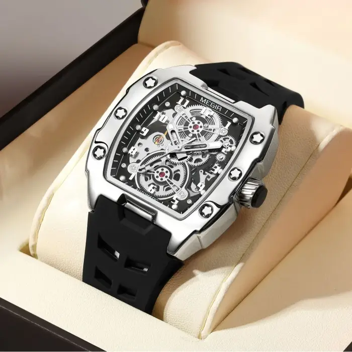 Montres pour homme, montres de luxe pour homme en forme de baril