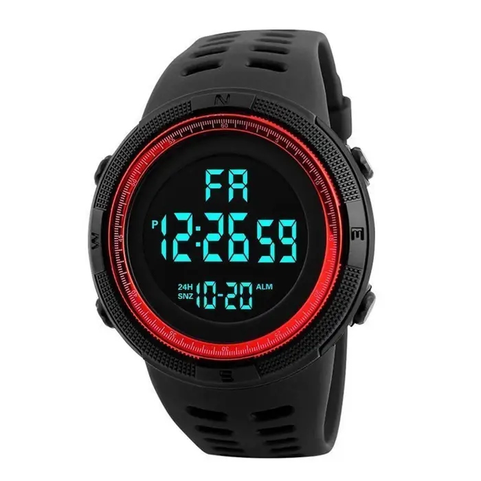Montres numériques pour hommes multifonction militaire hommes sport montre-bracelet résistant à la s