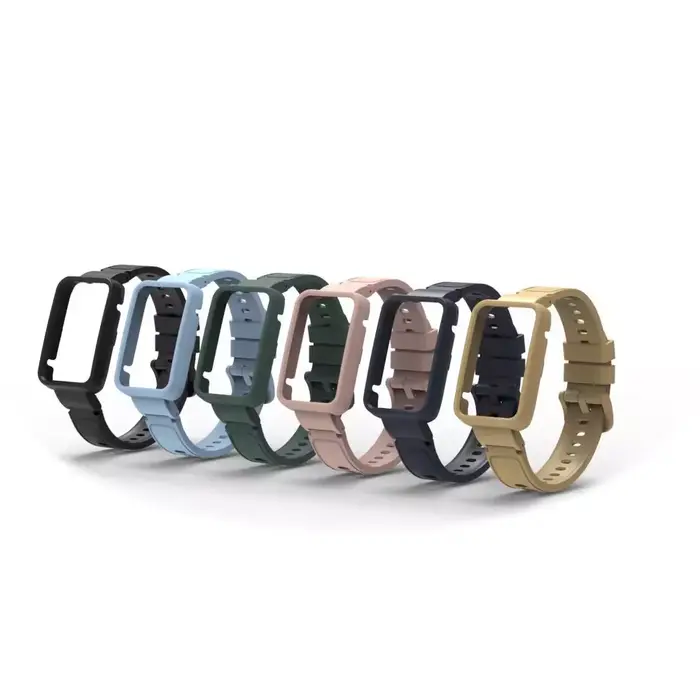 Bracelets en Silicone + étui pour Xiaomi Smart band 9 8 Bracelet actif Sport