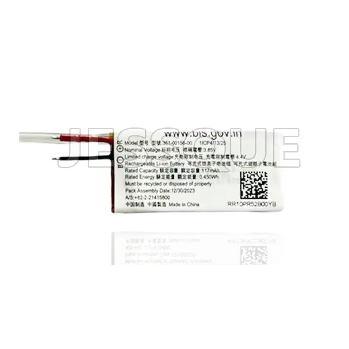 Batterie 3.85V 117mAh 361-00156-00 pour montre-bracelet Garmin Vivosmart 5 T5