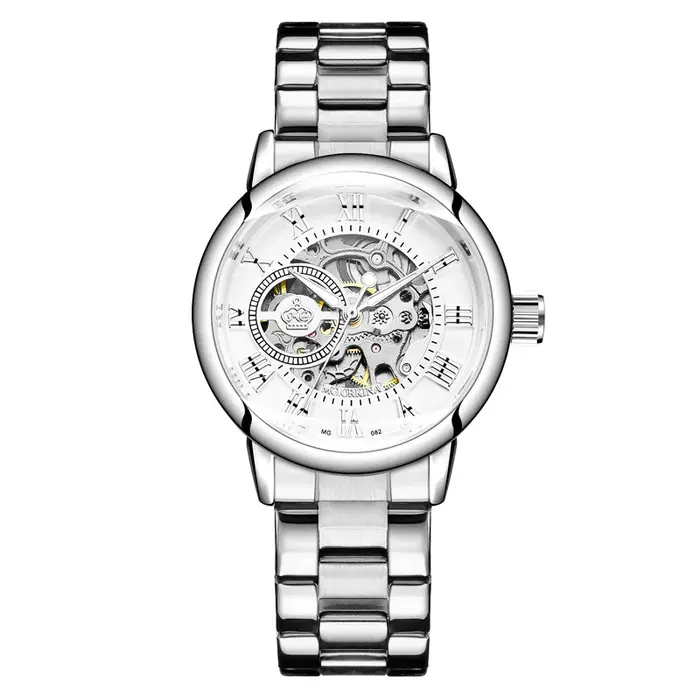 Nouvelle mode marque de luxe squelette femmes montres mécaniques Femme horloge automatique auto-vent
