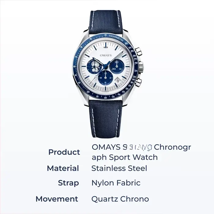 Montre chronographe pour homme 2026OMAYS