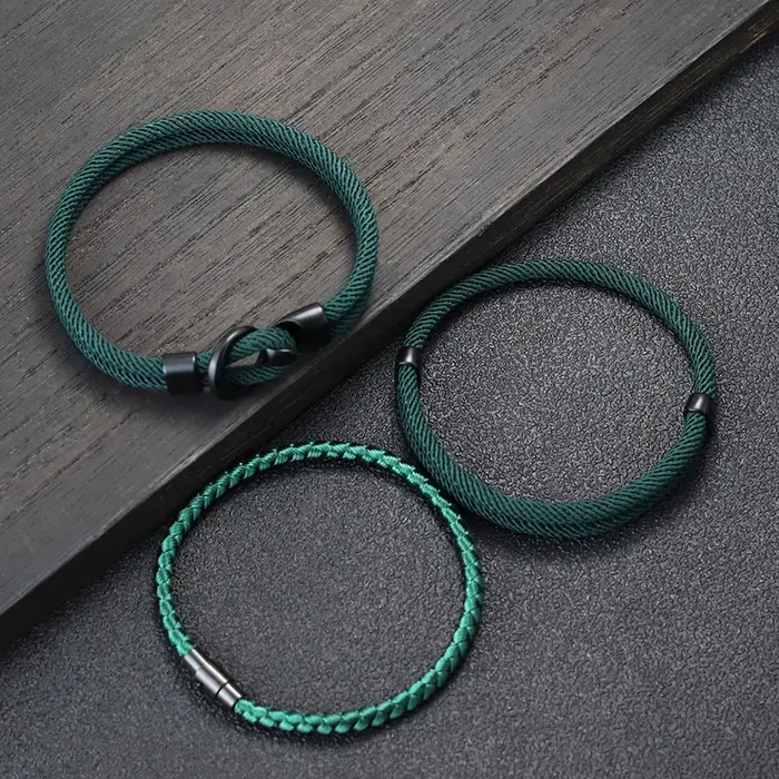 Ensemble de bracelets porte-bonheur pour hommes