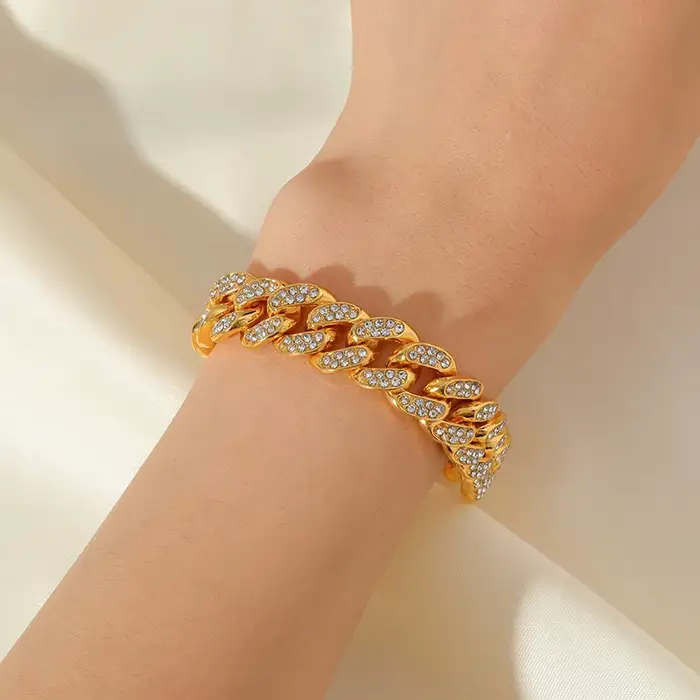 Bracelet de poignet étanche en acier inoxydable pour hommes et femmes