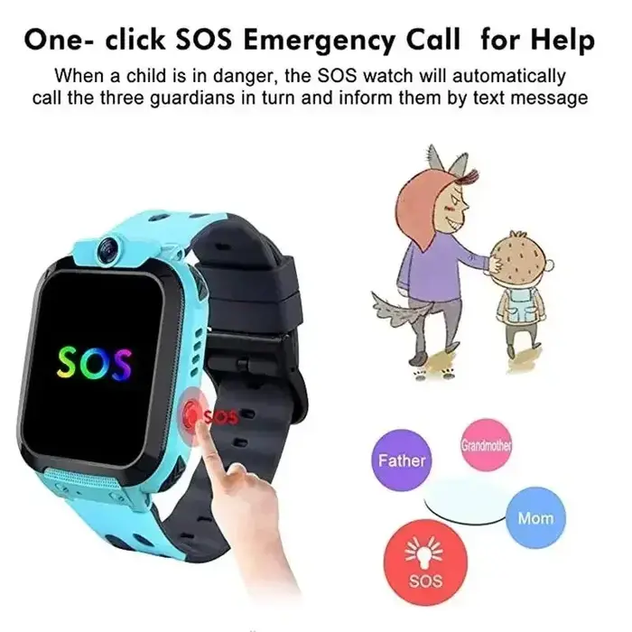 Montre connectée 4G Lenovo pour enfants avec carte SIM