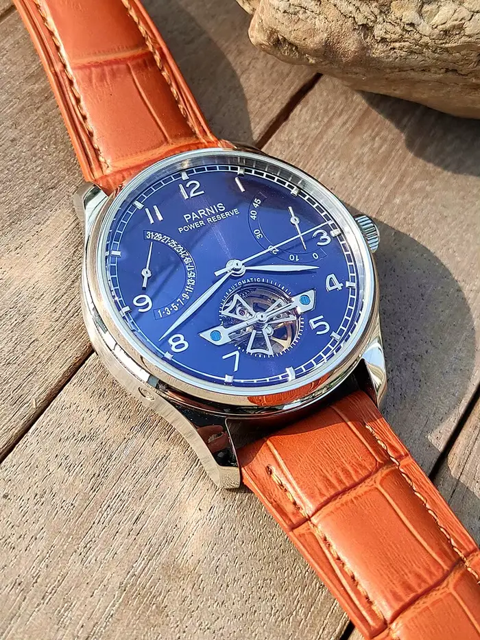 Montre mécanique automatique Parnis Business pour homme