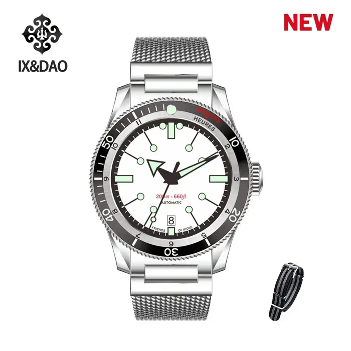 Montre IX&DAO 5303 GMT 2025 Nouvelle Montre Automatique Mécanique pour Hommes PT5000 Acier Inoxydabl