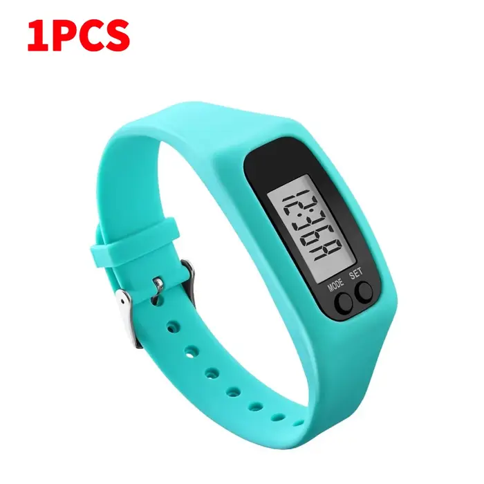 LED podomètre Bracelet poignet compteur de calories 12/24H affichage de l'heure compteur de pas mont
