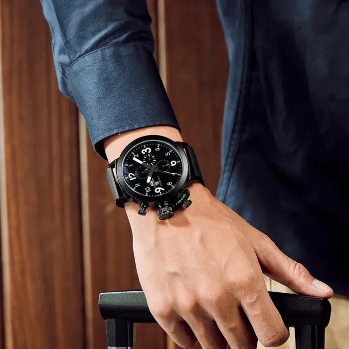Montre automatique mécanique à remontage automatique pour homme