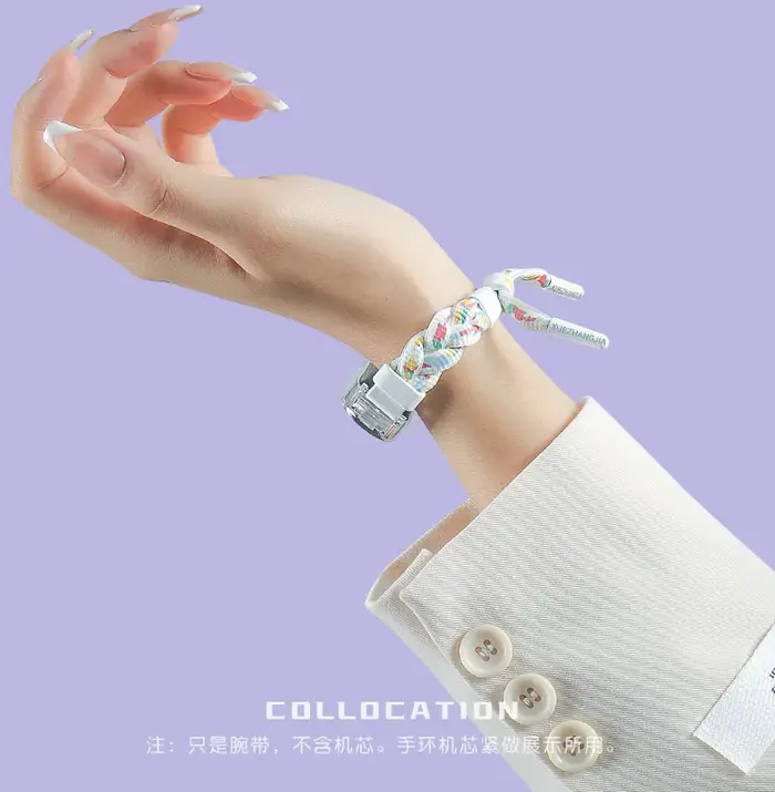Femmes fille pour Xiaomi bande 10 sangle 8 Bracelet tissé à la main en nylon Mi9 mi8 mi10