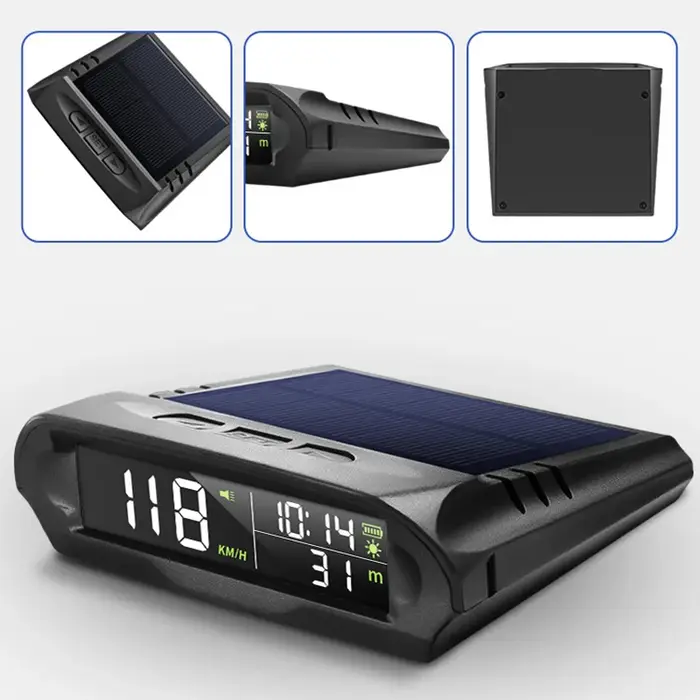 Compteur de vitesse GPS automatique avec charge solaire