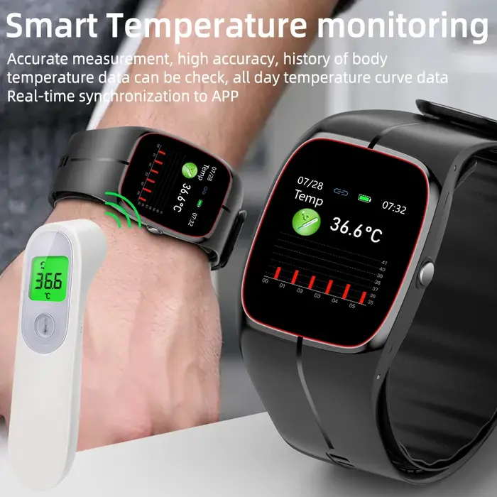 Montre intelligente de pression artérielle de qualité médicale