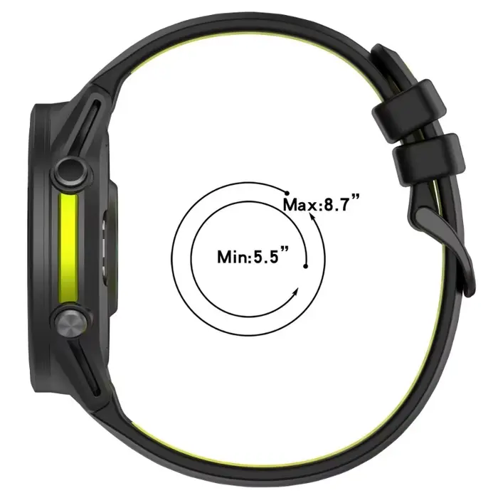 Bracelet en Silicone pour Garmin Forerunner 970 965 955 945 935, bicolore, officiel, respirant, confortable, accessoires
