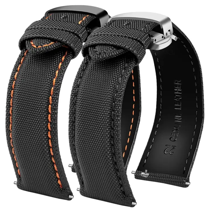 Bracelet de montre en nylon souple à dégagement rapide pour homme