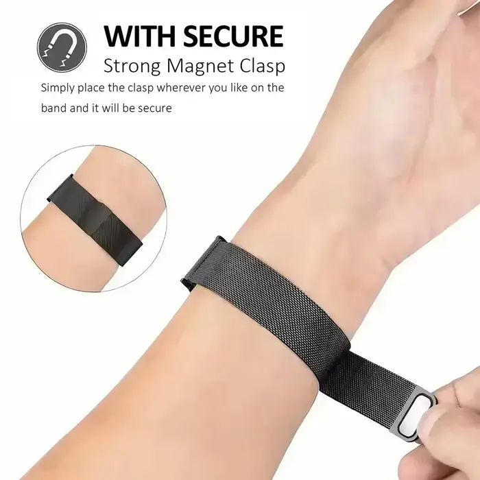 Bracelet à boucle magnétique pour montre Realme 5