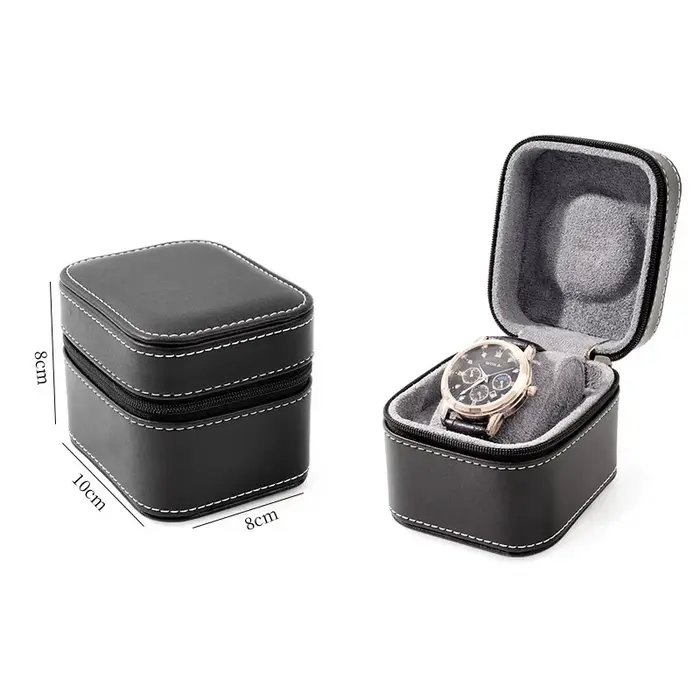 Boîtier de montre unique en cuir PU