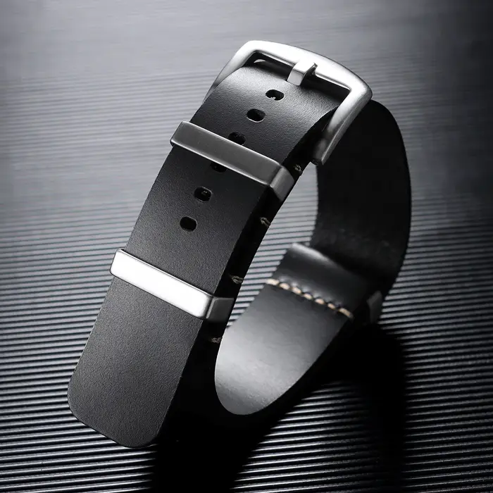 Bracelet de montre en cuir véritable 18mm 20mm 22mm 24mm pour Smartwatch, pièce unique, réglable, ac