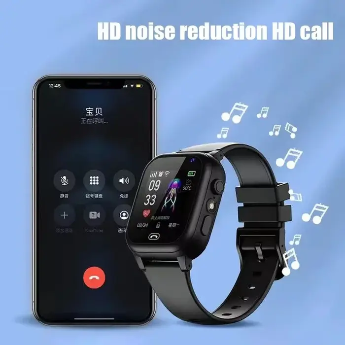 Montre connectée pour enfants Lenovo NEW 5G GPS avec caméra, appel SOS, étanche, prise en charge de la carte SIM, écouteurs, vidéo HD, reloj inteligente pour garçon