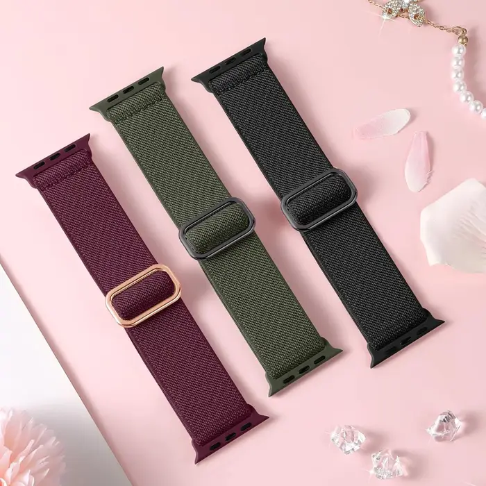 Lot de 3 bracelets élastiques pour Apple Watch