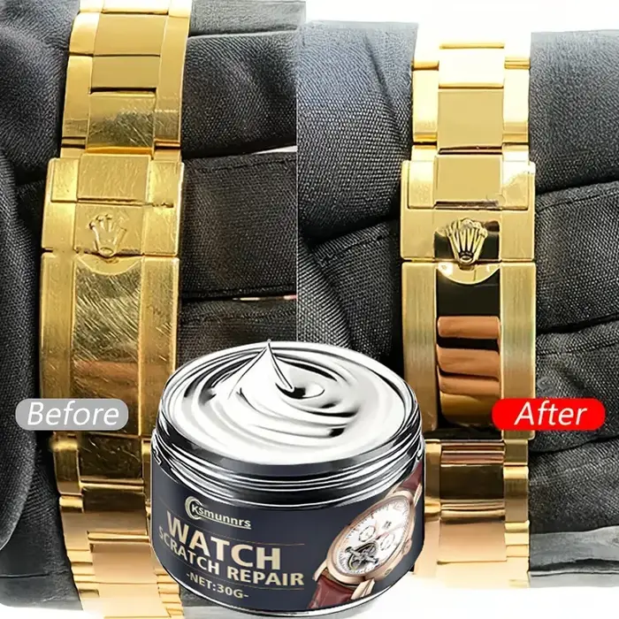 Pâte de polissage pour montres : élimination des rayures du bracelet/écran, renouvellement du cadre 